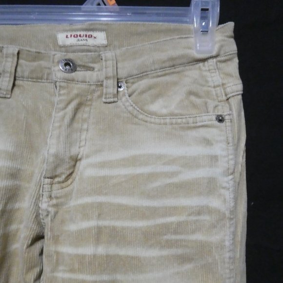 LIQUID JEANS | size 1 | Retro Flared Corduroy / Cords Pants | NWOT - Picture 5 of 16